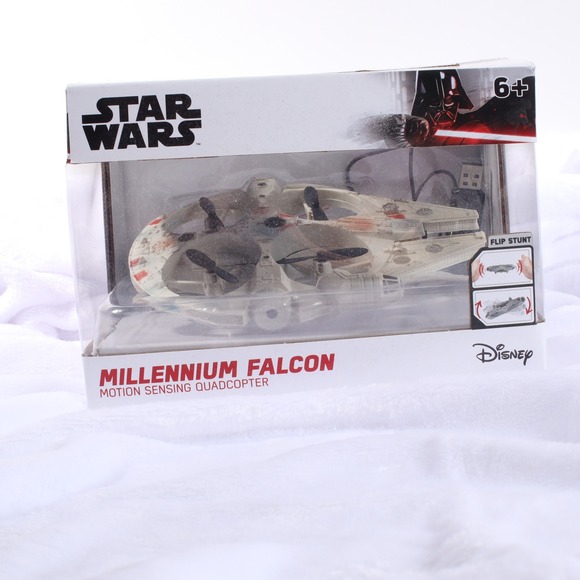 Star Wars Other - Star Wars Millennium Falcon Motion‑Sensing Quadcopter Drone – New in Box